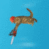 Flying Ultra Chainsaw Kitty logo