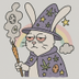 Wizard Bunny 420 logo