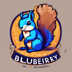 Blueberry the Squirrel  logo