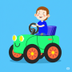 kids on the car logo