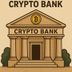 FIRST CRYPTO BANK COMING logo