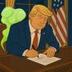 Lo-fi MAGA Relax and Fart logo