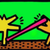 Bonk by Keith Haring,1988 name logo