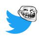 TWITTER BIRD TROLL logo
