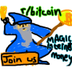Bitcoin Wizard Mascot logo