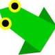 Origami Jumping Frog logo