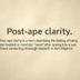 Post-ape clarity logo