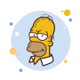 Homer Simpson logo