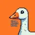 Goose shouts Kwak logo