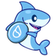 Sharky on SUI logo