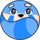 Coolest blue on SUI logo