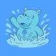 Ploppo The Hippo logo