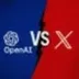 X vs Open AI logo