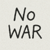 NO WAR logo