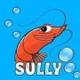 Sully the shrimp logo