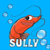Sully the shrimp logo
