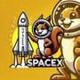 Peanut SpaceX logo